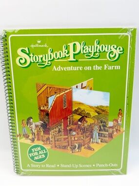 Vtg Hallmark Storybook Playhouse Adventure on the Farm Stand Up Punch Outs New